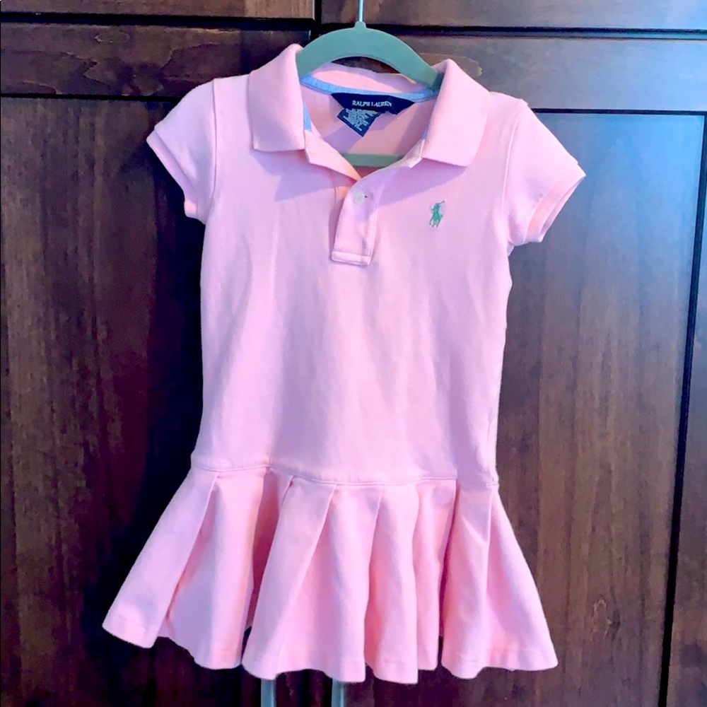 Ralph Lauren 4T Pink Pleated Dress